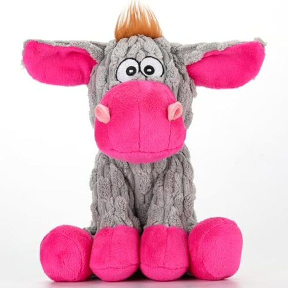 Plush Squeaky Crinkle Dog Toy Tough Chew Interactive Pet Play - Picture 2 of 7